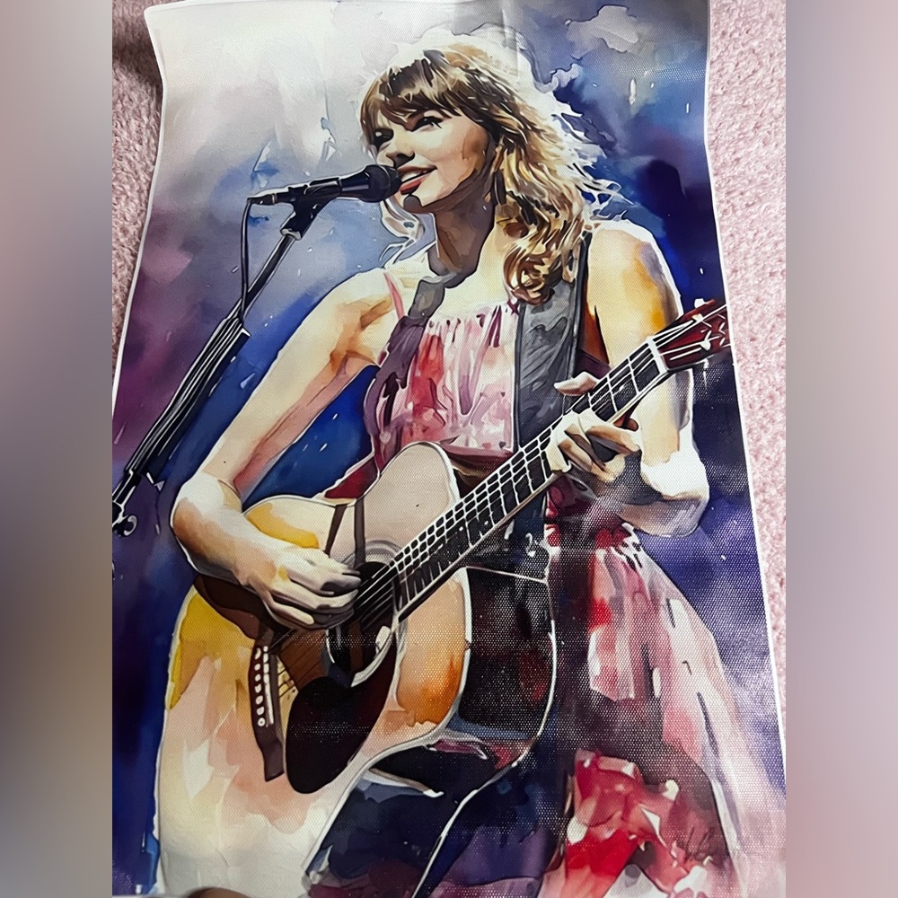 Taylor Swift 12x17.5 Inch Canvas Unframed Colorful Art Poster Swiftie Fans Decor